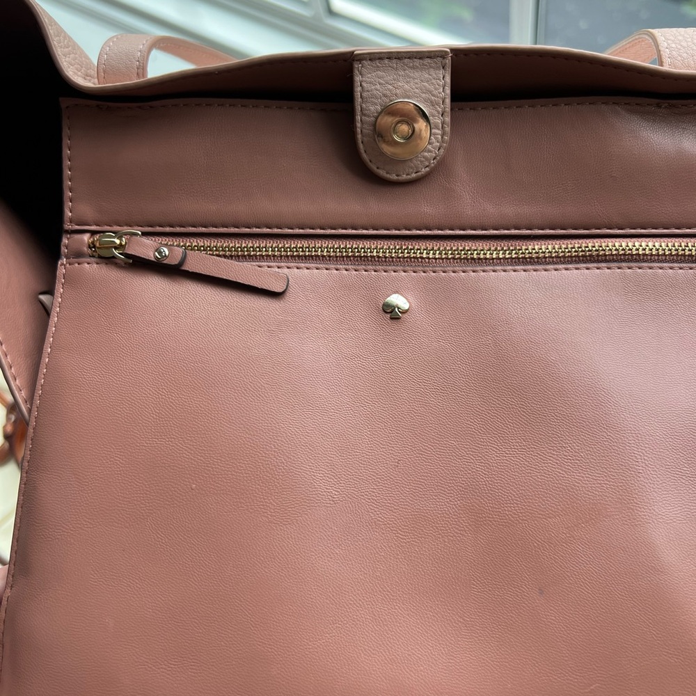 Kate Spade Hayes Pebble Leather Pink Blush Tote - Picture 12 of 15
